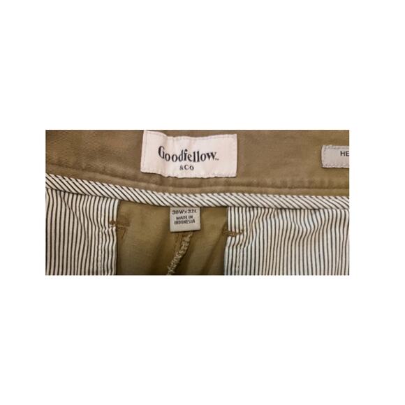 Men's Goodfellow & Co. Hennepin Chino Tan Khaki Pants 30W x 32L - Picture 2 of 4